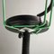Italian Modern Green Swivel Chair on Wheels, 1980s 10