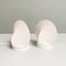 Mid-Century Italian Modern White Fabric Bedside Lamps, 1970s, Set of 2, Image 7