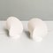 Mid-Century Italian Modern White Fabric Bedside Lamps, 1970s, Set of 2 4