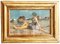 Italienischer Künstler, Badegast am Meer, 1900er, Ölgemälde, Gerahmt 1