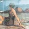 Italian Artist, Bather by the Sea, 1900s, Oil Painting, Framed 8