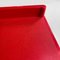 Italian Modern Red Plastic Trolley With Three Shelves & Wheels, 1980s, Image 9