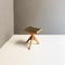 Tabouret Pivotant Mid-Century Moderne en Bois avec Tissu Gris Foncé, 1960s 6