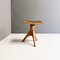 Tabouret Pivotant Mid-Century Moderne en Bois avec Tissu Gris Foncé, 1960s 3