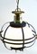 Mid-Century Metal & Opaline Glass Pendant Lamp 3