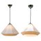 Pendant Lamps with Opaline Shades from Phillips, Netherlands, 1930s, Set of 2, Image 1