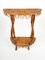 Mid-Century Rattan & Bamboo Console Table, Italy, 1960s, Image 2