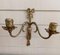 Antique French Louis XV Style Wall Sconces in Brass, Set of 3 4