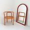 Red Frame Model 4727 Mirror by Anna Castelli Ferrieri for Kartell, 1980s, Image 4