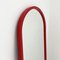 Modell 4727 Spiegel mit rotem Rahmen von Anna Castelli Ferrieri für Kartell, 1980er 3