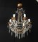 Antique Chandelier in Glass and Metal, 1900 1