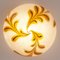 Vintage White Murano Glass Ceiling Light 5