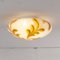 Lámpara de techo vintage de cristal de Murano blanco, Imagen 6