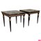 French Coffee Table in Mahogany with Bronze Mounts and Marble Top, Set of 2, Image 1