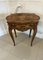 Viktorianischer französischer Tisch aus Wurzel- & Nussholz mit Intarsien 1