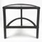 Rattan Manou Side Table with Smoked Glass, Image 1