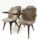 Scandinavian Dining Table Chairs in Wood, Set of 4, Image 2