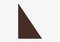 Alfombra lisa triangular en chocolate de Marqqa, Imagen 1