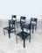 Postmodern Italian Leather Dining Chairs by Matteo Grassi, 1970s, Set of 5, Image 26