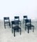 Postmodern Italian Leather Dining Chairs by Matteo Grassi, 1970s, Set of 5 21