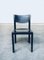 Postmodern Italian Leather Dining Chairs by Matteo Grassi, 1970s, Set of 5 1