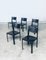 Postmodern Italian Leather Dining Chairs by Matteo Grassi, 1970s, Set of 5 22