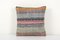 Vintage Striped Turkish Kilim Cushion Cover 1