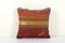 Vintage Striped Square Kilim Cushion 1