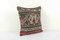 Turkish Oushak Copper-Colored Cushion Cover with Floral Design 3