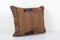 Vintage Square Brown Kilim Cushion Case 3