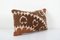 Housse de Coussin Lombaire Marron 3