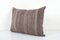 Gray Turkish Lumbar Kilim Cushion Cover 2