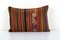 Vintage Striped Turkish Kilim Cushion Cover, Image 1