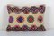 Vintage Turkish Handwoven Tribal Kilim Cushion Cover, Image 1