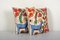 Square Animal Motif Suzani Cushion Cover, Set of 2, Image 3