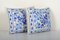 Vintage Blue Ethnic Suzani Lumbar Cushion Cover, Set of 2, Image 3