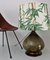 Mid-Century Italian Table Lamp in Glass with New Lampshade, 1970 3