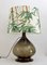 Mid-Century Italian Table Lamp in Glass with New Lampshade, 1970 1
