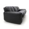 Piumotto 3-Seater Sofa in Black Leather by Arrigo Arrigoni for Busnelli, 1970s 7
