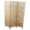 Biombo vintage de tres paneles de bambú, años 80, Imagen 1