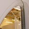 Mid-Century Curved & Satin Glass Mirror, Image 4