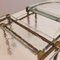 Mesas de bronce forjado de vidrio fundido al estilo de Lothar Klute, años 80. Juego de 3, Imagen 7