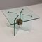 Vintage Mid-Century Coffee Table Made of Glass and Brass by Peter Ghyczy 1970s, Image 8