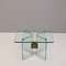 Vintage Mid-Century Coffee Table Made of Glass and Brass by Peter Ghyczy 1970s 1