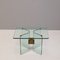 Vintage Mid-Century Coffee Table Made of Glass and Brass by Peter Ghyczy 1970s, Image 1