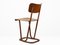 Vintage Industrial Metal Chair from Nista, 1950s, Image 3
