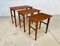 German Teak Nesting Tables, 1950s, Set of 3 1