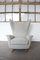Italian Wingback Lounge Chair in Light Grey Bouclé, 1950s, Image 10