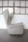 Italian Wingback Lounge Chair in Light Grey Bouclé, 1950s, Image 8