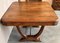 Mid-Century Walnut Dining Table with Extensions and Carved Edges 4